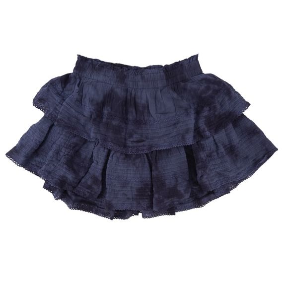 NWT Aerie Women's Medium‎ Tie Dye Blue Tiered Rock N Ruffle Skirt NEW - Picture 2 of 6